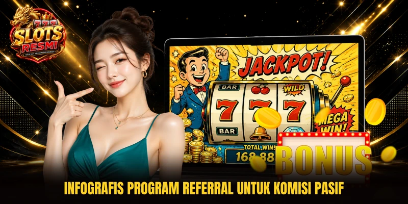 Infografis program referral untuk komisi pasif